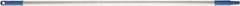 Vikan - 52 x 1" Aluminum Squeegee Handle - European Threaded Connection, Blue - Exact Tool & Supply