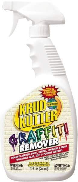 Krud Kutter - 32 oz Spray Bottle Graffiti/Vandal Mark Remover - VOC Content g/L 614, Removes Graffiti - Exact Tool & Supply
