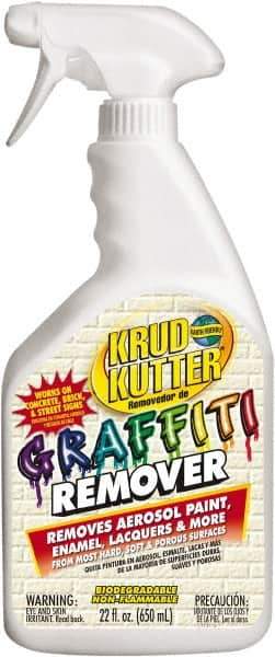 Krud Kutter - 22 oz Spray Bottle Graffiti/Vandal Mark Remover - VOC Content g/L 614, Removes Graffiti - Exact Tool & Supply