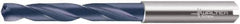 Walter-Titex - 0.37" 140° Solid Carbide Jobber Drill - TiAlN Finish, Right Hand Cut, Spiral Flute, Whistle Notch Shank, 4.0551" OAL, Special Type Point - Exact Tool & Supply