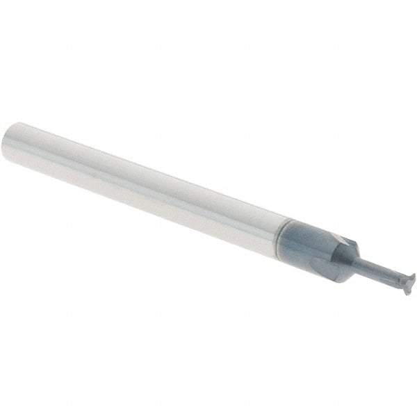 Value Collection - 0 TPI, Internal/External Single Profile Thread Mill - 1/8" Shank Diam, 3 Flute, 5/32" Neck Length, AlTiN+ Finish - Exact Tool & Supply
