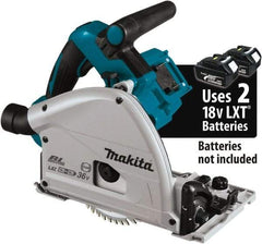 Makita - 18 Volt, 6-1/2" Blade, Cordless Circular Saw - 2,500 to 6,300 RPM, Lithium-Ion Batteries Not Included - Exact Tool & Supply
