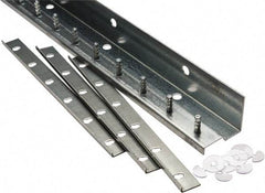 TMI, LLC - 5Ft. Long Aluminum Dock Strip Door Mounting Hardware - For Use with Vinyl Strip Material (All Widths) - Exact Tool & Supply