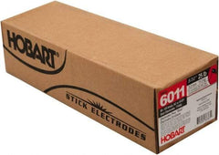 Hobart Welding Products - 14" Long, 5/32" Diam, Mild Steel Arc Welding Electrode - E6011 - Exact Tool & Supply