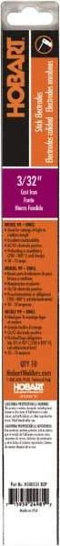 Hobart Welding Products - 14" Long, 3/32" Diam, Nickel Arc Welding Electrode - 99 Nickel - Exact Tool & Supply