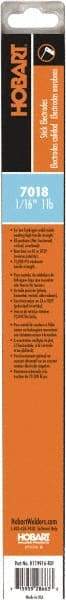 Hobart Welding Products - 14" Long, 1/16" Diam, High Strength Mild Steel Arc Welding Electrode - E7018 - Exact Tool & Supply