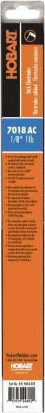 Hobart Welding Products - 14" Long, 1/8" Diam, High Strength Mild Steel Arc Welding Electrode - E7018 - Exact Tool & Supply