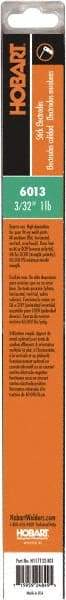 Hobart Welding Products - 14" Long, 3/32" Diam, Mild Steel Arc Welding Electrode - E6013 - Exact Tool & Supply