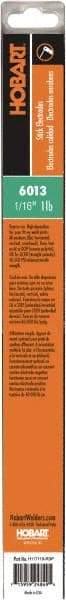 Hobart Welding Products - 14" Long, 1/16" Diam, Mild Steel Arc Welding Electrode - E6013 - Exact Tool & Supply