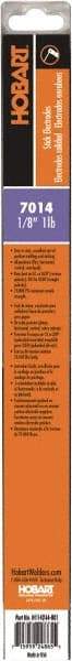 Hobart Welding Products - 14" Long, 1/8" Diam, Mild Steel Arc Welding Electrode - E7014 - Exact Tool & Supply