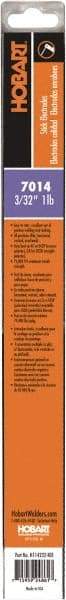 Hobart Welding Products - 14" Long, 3/32" Diam, High Strength Mild Steel Arc Welding Electrode - E7014 - Exact Tool & Supply