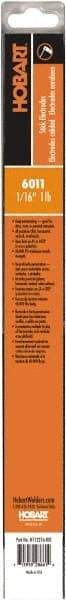 Hobart Welding Products - 14" Long, 1/16" Diam, Mild Steel Arc Welding Electrode - E6011 - Exact Tool & Supply
