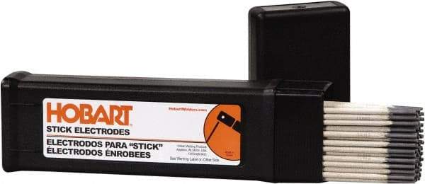 Hobart Welding Products - 14" Long, 5/32" Diam, High Strength Mild Steel Arc Welding Electrode - E7014 - Exact Tool & Supply