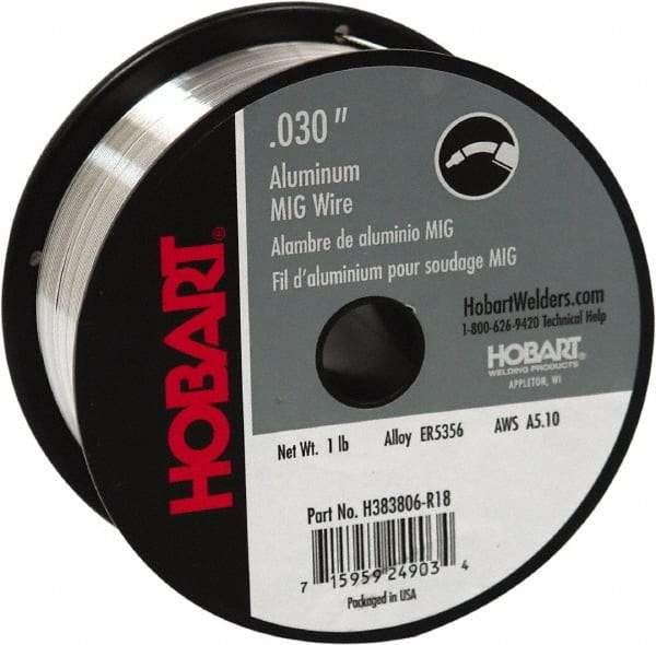 Hobart Welding Products - MIG Welding Wire Industry Specification: ER5356 Wire Diameter: 0.03000 (Decimal Inch) - Exact Tool & Supply