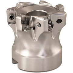 Seco - 1.653" Cut Diam, 0.9mm Max Depth, 0.629" Arbor Hole, 7 Inserts, LOHT06 Insert Style, Indexable Copy Face Mill - R220.21 Cutter Style, 1.574 High, Through Coolant, Series R220 - Exact Tool & Supply