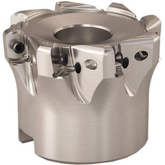Seco - 52mm Cut Diam, 0.9mm Max Depth, 0.8661" Arbor Hole, 8 Inserts, LOHT06 Insert Style, Indexable Copy Face Mill - R220.21 Cutter Style, 1.5748 High, Series Doubleoctomill - Exact Tool & Supply