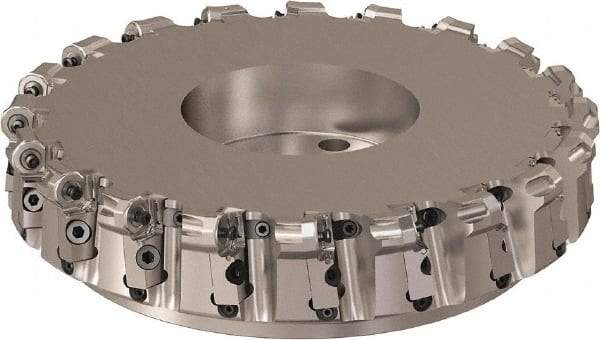 Seco - 12.52" Cut Diam, 6mm Max Depth, 2-1/2" Arbor Hole, 20 Inserts, ONMU09 Insert Style, Indexable Copy Face Mill - R220.48 Cutter Style, 3.1496 High, Series Doubleoctomill - Exact Tool & Supply