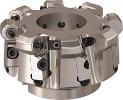 Seco - 125mm Cut Diam, 6mm Max Depth, 1.5748" Arbor Hole, 8 Inserts, ONMU09 Insert Style, Indexable Copy Face Mill - R220.48 Cutter Style, 3.1496 High, Series Doubleoctomill - Exact Tool & Supply