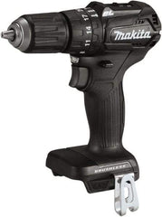 Makita - 18 Volt 1/2" Keyless Chuck Cordless Hammer Drill - 0 to 25,500 BPM, 0 to 1,700 RPM, Reversible - Exact Tool & Supply