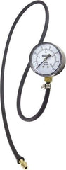 General - 2-1/2" Dial, 3/8 Thread, 0-35 Scale Range, Pressure Gauge - Thread Connection Mount, Accurate to ±1.5% of Full-Scale Range of Scale - Exact Tool & Supply
