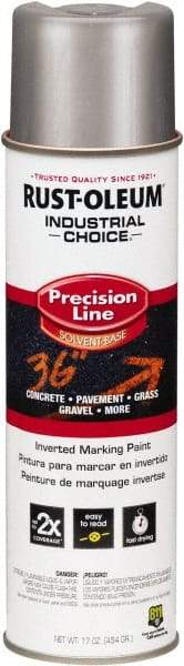 Rust-Oleum - 16 fl oz Silver Marking Paint - Solvent-Based Formula - Exact Tool & Supply