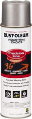 Rust-Oleum - 16 fl oz Silver Marking Paint - Solvent-Based Formula - Exact Tool & Supply