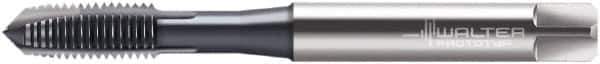 Walter-Prototyp - M10x1.50 Metric, 3 Flute, TiCN Finish, Cobalt Spiral Point Tap - Plug Chamfer, Right Hand Thread, 100mm OAL, 20mm Thread Length, 10mm Shank Diam, 6GX Class of Fit, Series M2023306 - Exact Tool & Supply