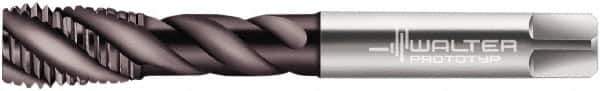 Walter-Prototyp - 3/8-19" BSPP, 4 Flutes, Modified Bottoming Chamfer, Hardlube Coated, Powdered Metal British Standard Pipe Tap - 0.4724" Shank Diam, 0.3543" Square Size, Series EP2456302 - Exact Tool & Supply