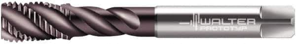 Walter-Prototyp - M12x1.75 Metric 4 Flute 6HX Bottoming Spiral Flute Tap - Powdered Metal, Hardlube Finish, 110mm OAL, Right Hand Flute, Right Hand Thread, Series EP2056362 - Exact Tool & Supply