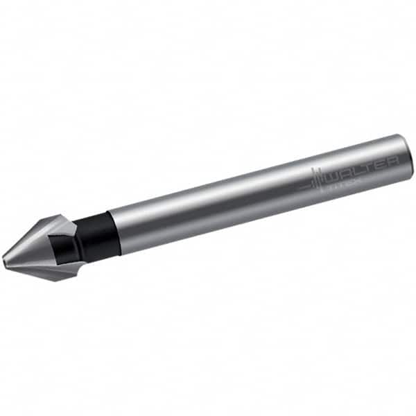 Walter-Titex - 12.5mm Head Diam, 8mm Shank Diam, 3 Flute 60° High Speed Steel Countersink - Exact Tool & Supply