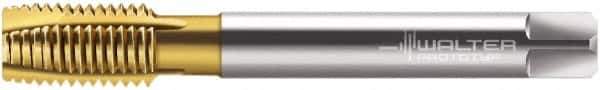 Walter-Prototyp - M27x2.00 Metric Fine, 4 Flute, TiN Finish, Cobalt Spiral Point Tap - Plug Chamfer, Right Hand Thread, 140mm OAL, 26mm Thread Length, 20mm Shank Diam, 6H Class of Fit, Series P2136005 - Exact Tool & Supply