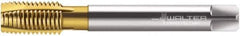 Walter-Prototyp - M27x2.00 Metric Fine, 4 Flute, TiN Finish, Cobalt Spiral Point Tap - Plug Chamfer, Right Hand Thread, 140mm OAL, 26mm Thread Length, 20mm Shank Diam, 6H Class of Fit, Series P2136005 - Exact Tool & Supply