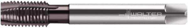 Walter-Prototyp - M12x1.00 Metric Fine, 4 Flute, Hardlube Finish, Powdered Metal Spiral Point Tap - Plug Chamfer, Right Hand Thread, 100mm OAL, 21mm Thread Length, 9mm Shank Diam, 6HX Class of Fit, Series EP2126302 - Exact Tool & Supply