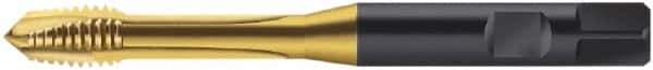 Walter-Prototyp - M16x1.50 Metric Fine, 4 Flute, Hardlube Finish, Cobalt Spiral Point Tap - Plug Chamfer, Right Hand Thread, 100mm OAL, 15mm Thread Length, 16mm Shank Diam, 6HX Class of Fit, Series S2126302 - Exact Tool & Supply