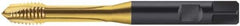 Walter-Prototyp - M16x1.50 Metric Fine, 4 Flute, Hardlube Finish, Cobalt Spiral Point Tap - Plug Chamfer, Right Hand Thread, 100mm OAL, 15mm Thread Length, 16mm Shank Diam, 6HX Class of Fit, Series S2126302 - Exact Tool & Supply