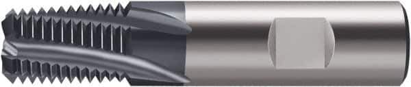 Walter-Prototyp - 0.626" Cutting Diam, 4 Flute, Solid Carbide Helical Flute Thread Mill - Internal Thread, 20.46mm LOC, 82mm OAL, 16mm Shank Diam - Exact Tool & Supply