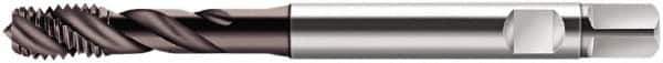 Walter-Prototyp - M3x0.50 Metric 3 Flute 6HX Modified Bottoming Spiral Flute Tap - Cobalt, Hardlube Finish, 70mm OAL, Right Hand Flute, Right Hand Thread, Series S2051302 - Exact Tool & Supply