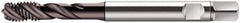 Walter-Prototyp - M3x0.50 Metric 3 Flute 6HX Modified Bottoming Spiral Flute Tap - Cobalt, Hardlube Finish, 70mm OAL, Right Hand Flute, Right Hand Thread, Series S2051302 - Exact Tool & Supply