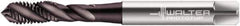 Walter-Prototyp - M6x1.00 Metric 3 Flute 6GX Modified Bottoming Spiral Flute Tap - Powdered Metal, Hardlube Finish, 80mm OAL, Right Hand Flute, Right Hand Thread, Series EP2053302 - Exact Tool & Supply