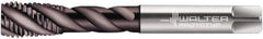 Walter-Prototyp - 5/16-18 UNC 3 Flute 2B Modified Bottoming Spiral Flute Tap - Powdered Metal, Hardlube Finish, 90mm OAL, Right Hand Flute, Right Hand Thread, Series EP2256302 - Exact Tool & Supply