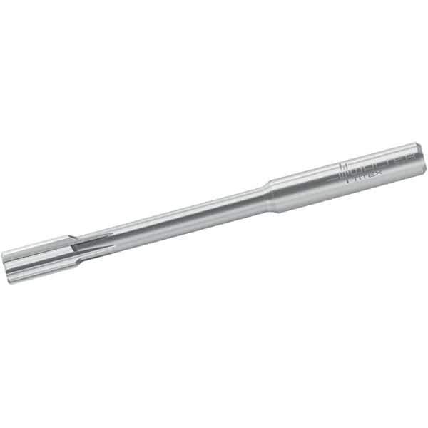 Walter-Titex - 7mm Solid Carbide 6 Flute Chucking Reamer - Straight Flute, 8mm Straight Shank, 16mm Flute Length, 100mm OAL - Exact Tool & Supply