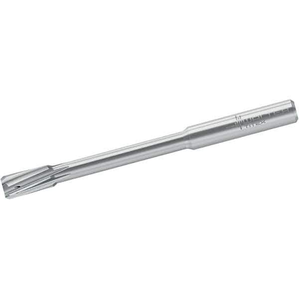 Walter-Titex - 6.02mm Solid Carbide 4 Flute Chucking Reamer - Spiral Flute, 6mm Straight Shank, 12mm Flute Length, 75mm OAL - Exact Tool & Supply