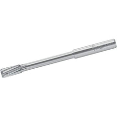Walter-Titex - 6.02mm Solid Carbide 4 Flute Chucking Reamer - Spiral Flute, 6mm Straight Shank, 12mm Flute Length, 75mm OAL - Exact Tool & Supply