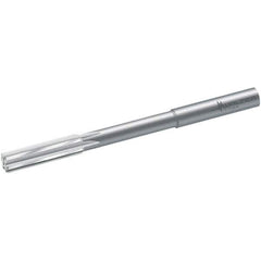 Walter-Titex - 11mm Solid Carbide 6 Flute Chucking Reamer - Straight Flute, 12mm Straight Shank, 41mm Flute Length, 142mm OAL - Exact Tool & Supply
