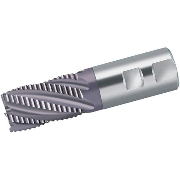 Walter-Prototyp - 12mm Diam, 26mm LOC, 4 Flute Powdered Metal Roughing Square End Mill - AlCrN Finish, 83mm OAL, 12mm Shank Diam, Single End, Extended Reach, Centercutting, 35° Helix - Exact Tool & Supply