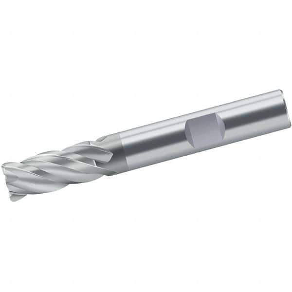 Walter-Prototyp - 18mm, 32mm LOC, 18mm Shank Diam, 92mm OAL, 4 Flute, Solid Carbide Square End Mill - Single End, TiAlN/TiAl Finish, Spiral Flute, 35/38° Helix, Centercutting, Right Hand Cut, Right Hand Flute - Exact Tool & Supply