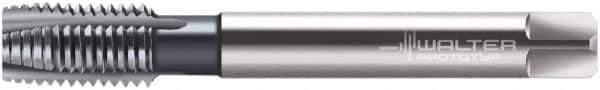 Walter-Prototyp - M12x1.75 Metric, 4 Flute, TiCN Finish, Cobalt Spiral Point Tap - Plug Chamfer, Right Hand Thread, 110mm OAL, 23mm Thread Length, 9mm Shank Diam, 6HX Class of Fit, Series M2026306 - Exact Tool & Supply
