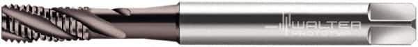 Walter-Prototyp - M3x0.50 Metric 3 Flute 6HX Bottoming Spiral Flute Tap - Cobalt, Hardlube Finish, 56mm OAL, Right Hand Flute, Right Hand Thread, Series 2051062 - Exact Tool & Supply