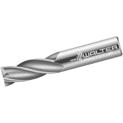 Walter-Prototyp - 6mm, 13mm LOC, 6mm Shank Diam, 57mm OAL, 4 Flute, Solid Carbide Square End Mill - Single End, Uncoated, Spiral Flute, 30° Helix, Centercutting, Right Hand Cut, Right Hand Flute - Exact Tool & Supply