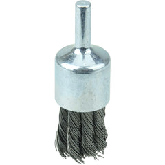 Vortec Pro 3/4″ Knot Wire End Brush, .020″ Steel Fill, 1/4″ Stem - Exact Tool & Supply